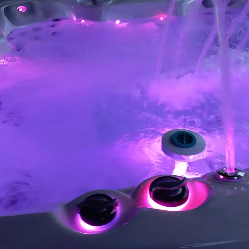 Whirlpool mit Fontaene und Led Beleuchtung Whirlpool mit Fontaene und Led Beleuchtung